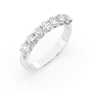 Białe Złoto Pierścionek z Diamentem Kolekcja Eternity