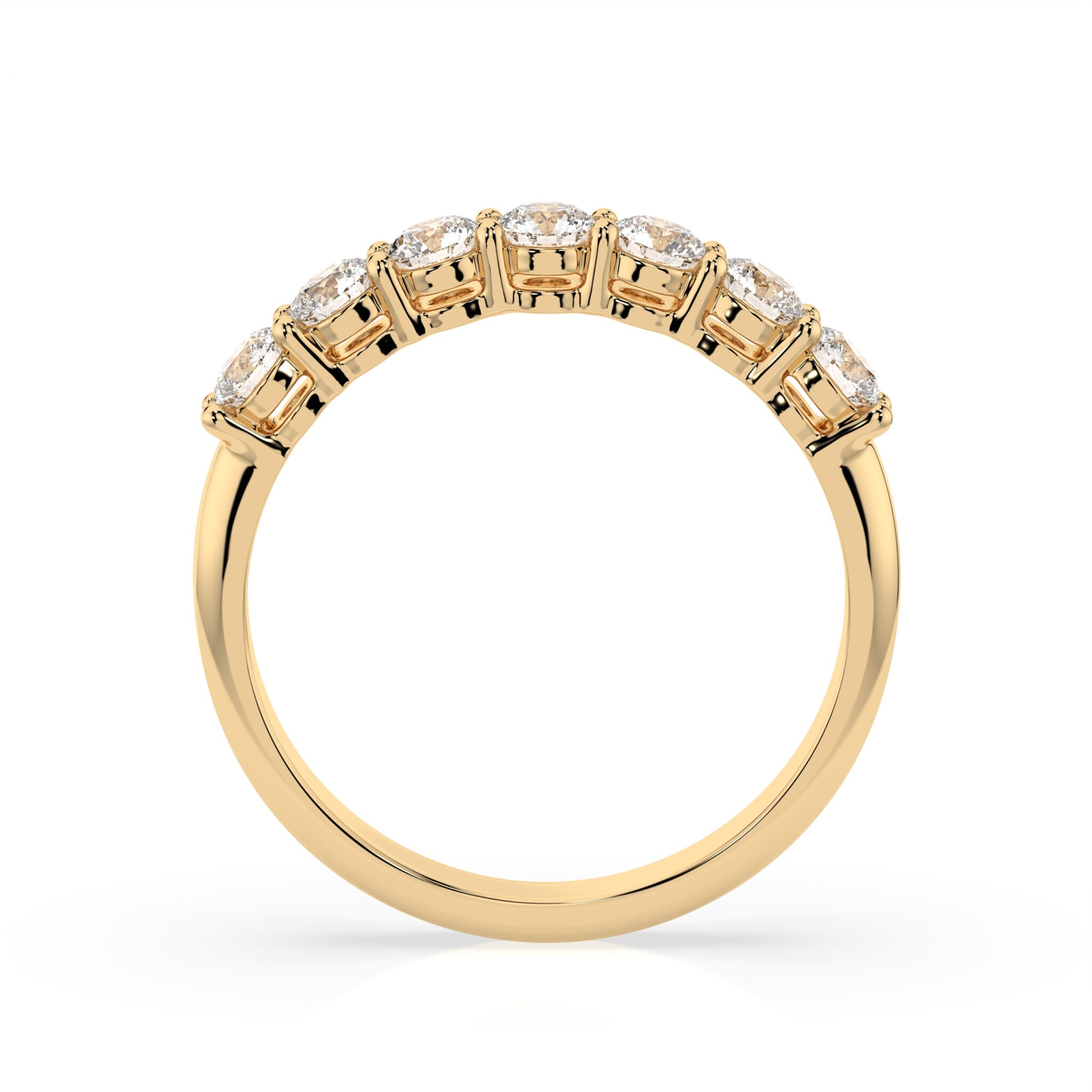 Żółte Złoto Pierścionek z Diamentem Kolekcja Eternity