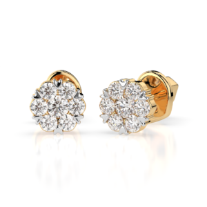 Żółte Złoto Kolczyki z Diamentem, Kolekcja Iluzja