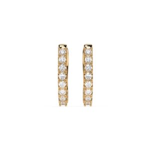 Żółte Złoto Kolczyki z Diamentem Kolekcja Eternity