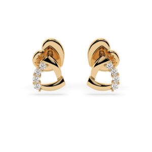 Żółte Złoto Kolczyki z Diamentem, Kolekcja Minimalism