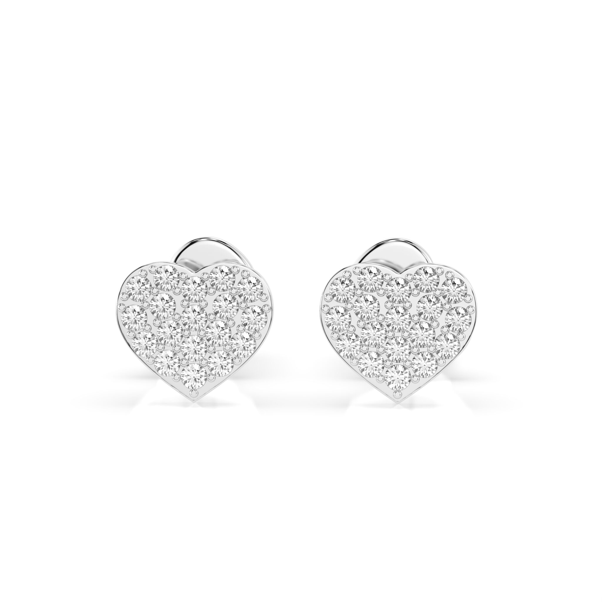 Białe Złoto Kolczyki z Diamentem Kolekcja Iluzja, Pure Love