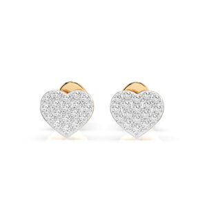 Żółte Złoto Kolczyki z Diamentem Kolekcja Iluzja, Pure Love