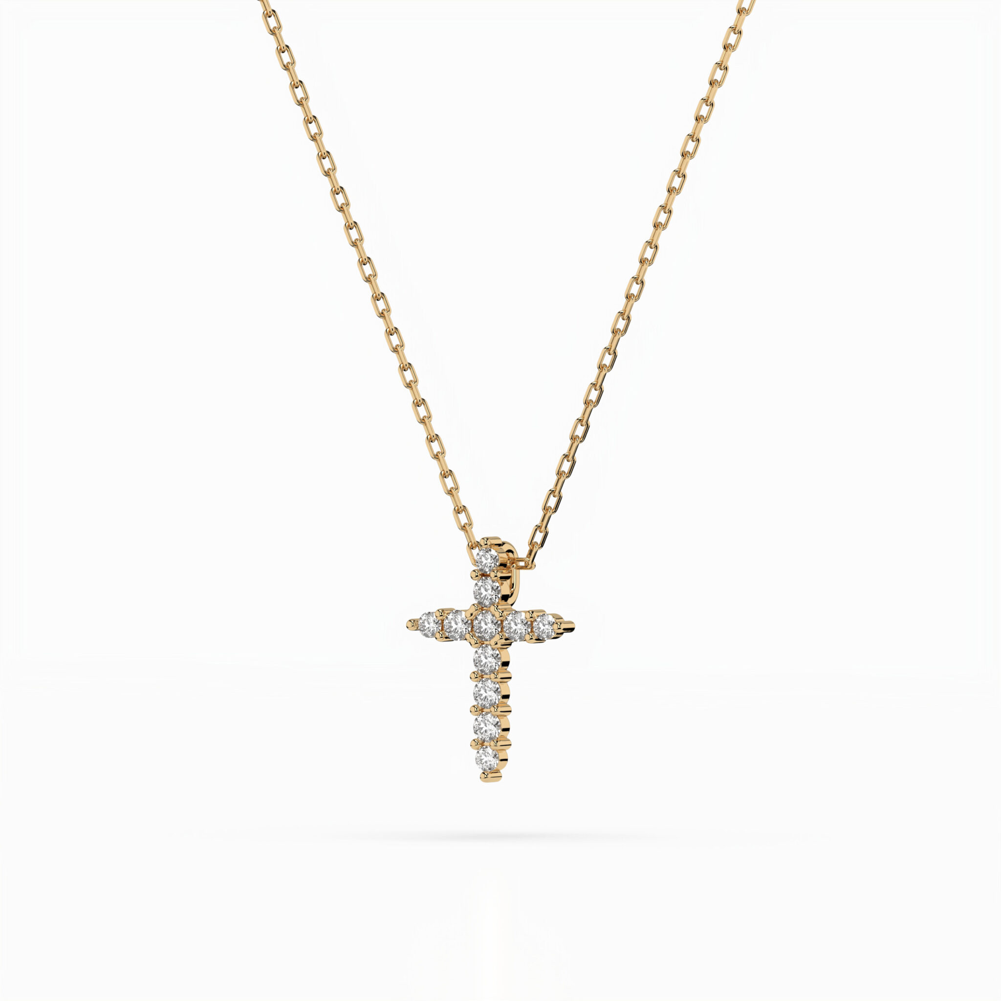 Żółte Złoto Naszyjnik z Diamentem Kolekcja Minimalism