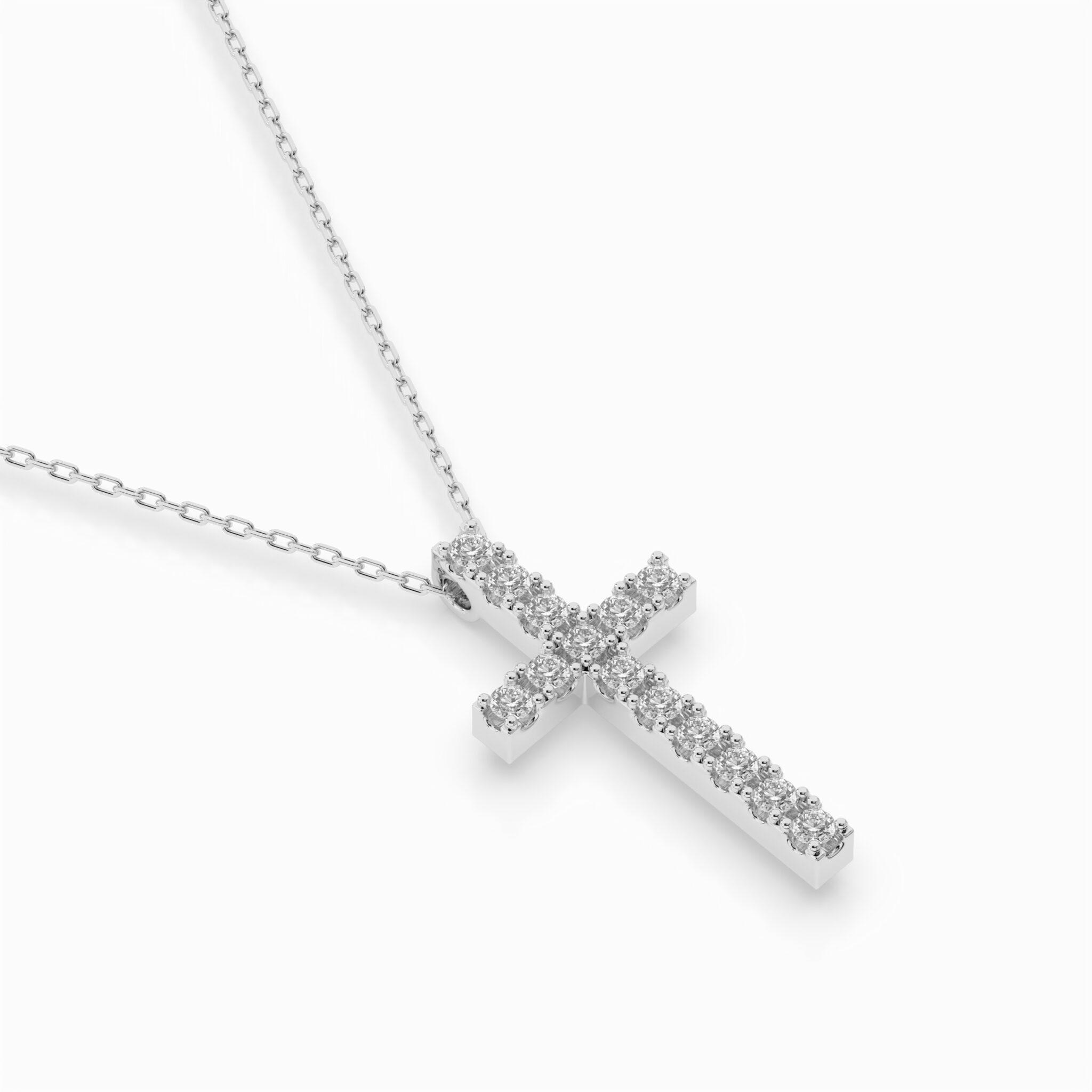 Białe Złoto Naszyjnik z Diamentem, Kolekcja Minimalism