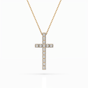 Żółte Złoto Naszyjnik z Diamentem Kolekcja Minimalism