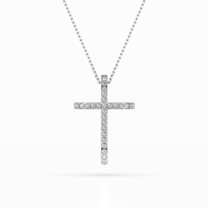 Białe Złoto Naszyjnik z Diamentem Kolekcja Minimalism