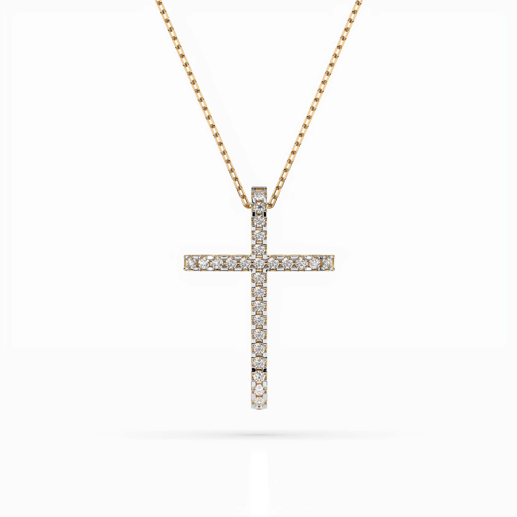 Żółte Złoto Naszyjnik z Diamentem Kolekcja Minimalism