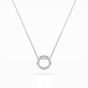 Białe Złoto Naszyjnik z Diamentem Kolekcja Minimalism