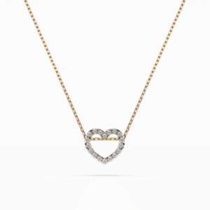 Żółte Złoto Naszyjnik z Diamentem Kolekcja Minimalism, Pure Love