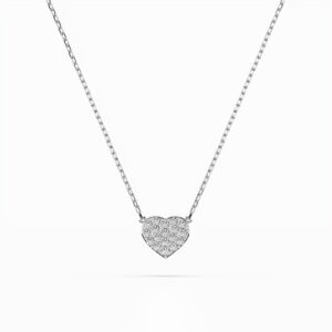 Białe Złoto Naszyjnik z Diamentem Kolekcja Minimalism, Pure Love