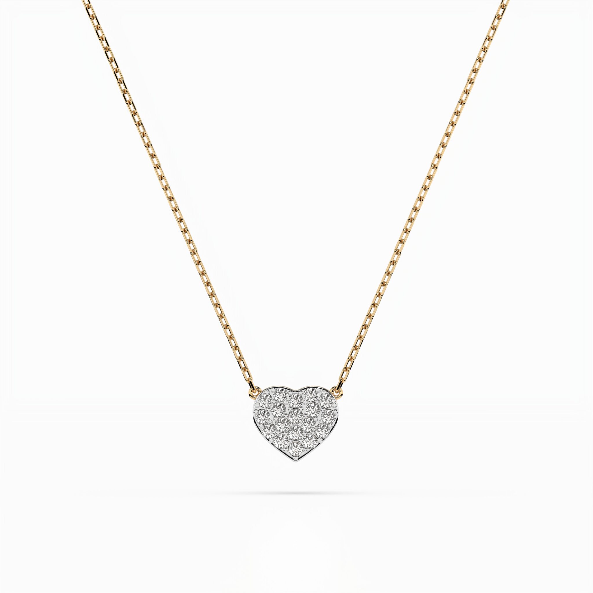 Żółte Złoto Naszyjnik z Diamentem Kolekcja Minimalism, Pure Love