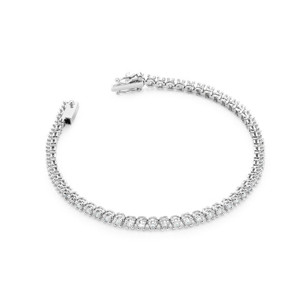 Białe Złoto Bransoletka z Diamentami 2,16 ct