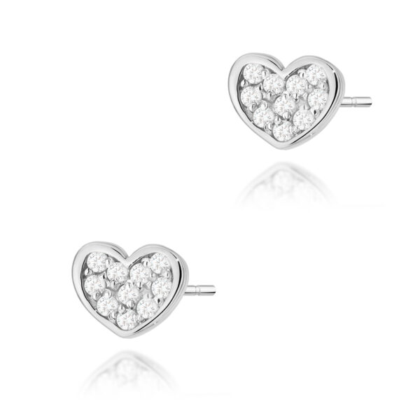 Białe Złoto Kolczyki z Diamentami 0,172 ct