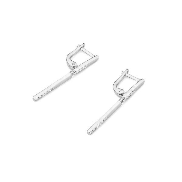 Białe Złoto Kolczyki z Diamentami 0,09 ct