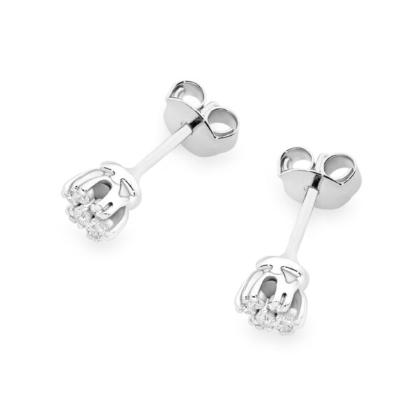 Białe Złoto Kolczyki z Diamentami 0,203 ct