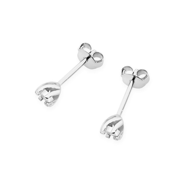 Białe Złoto Kolczyki z Diamentami 0,0172 ct
