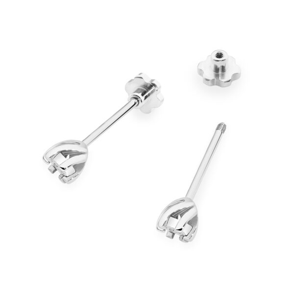 Białe Złoto Kolczyki z Diamentami 0,0172 ct