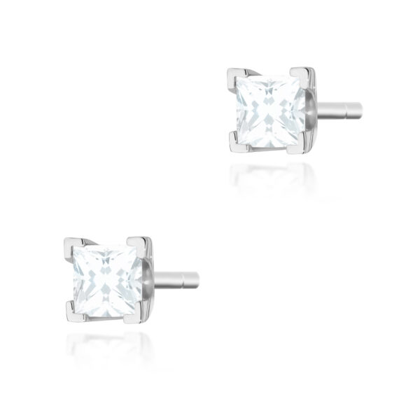 Białe Złoto Kolczyki z Diamentami 0,30 ct