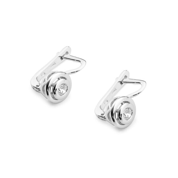 Białe Złoto Kolczyki z Diamentami 0,20 ct