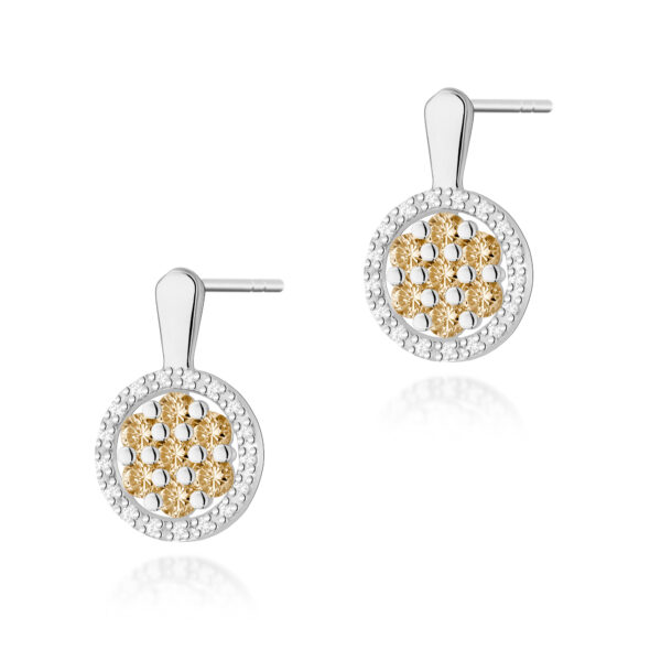 Białe Złoto Kolczyki z Diamentami 0,87 ct