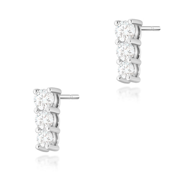 Białe Złoto Kolczyki z Diamentami 0,82 ct