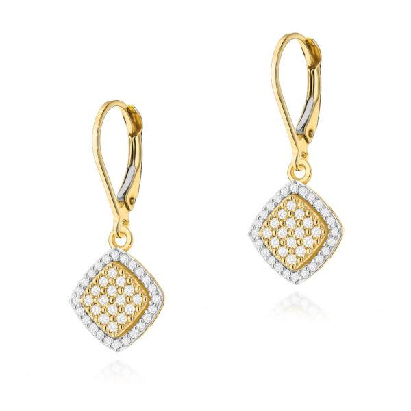 Żółte Złoto Kolczyki z Diamentami 0,40 ct