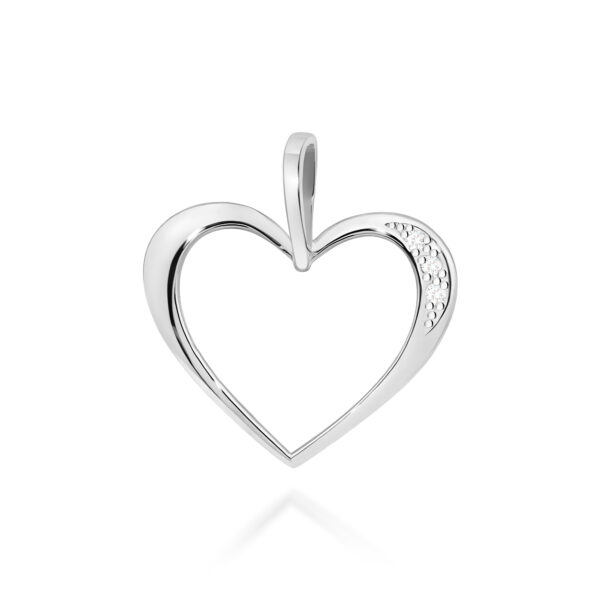 Białe Złoto Zawieszka z Diamentami 0,026 ct