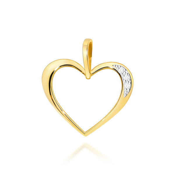 Żółte Złoto Zawieszka z Diamentami 0,026 ct