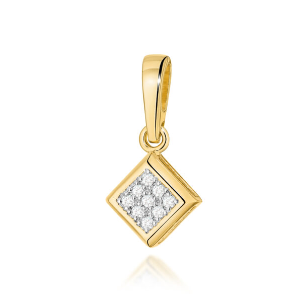 Żółte Złoto Zawieszka z Diamentami 0,045 ct