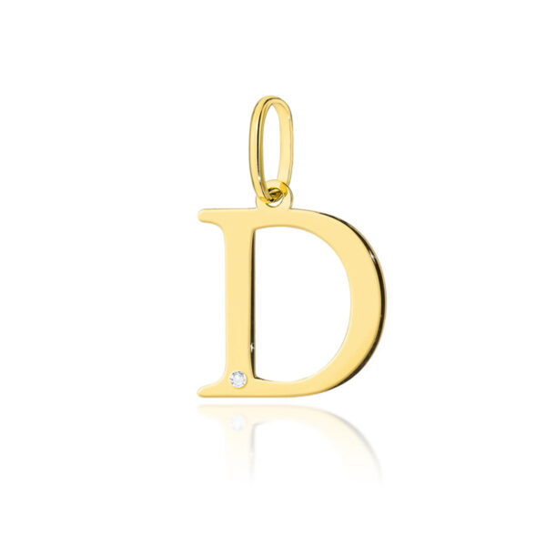 Żółte Złoto Zawieszka z Diamentem 0,005 ct