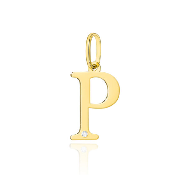 Żółte Złoto Zawieszka z Diamentem 0,005 ct