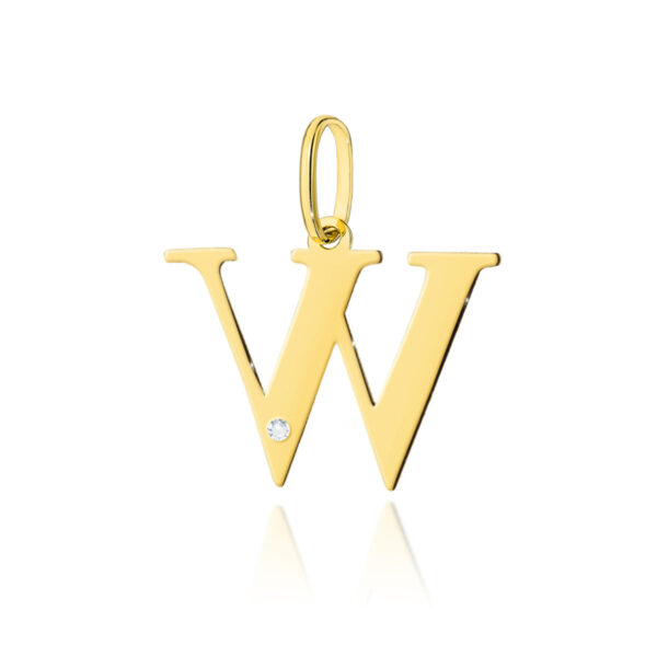 Żółte Złoto Zawieszka z Diamentem 0,005 ct