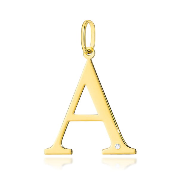 Żółte Złoto Zawieszka z Diamentem 0,005 ct