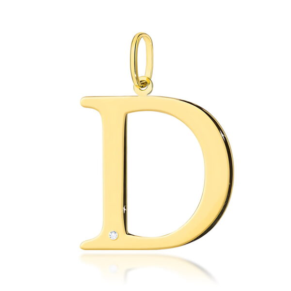 Żółte Złoto Zawieszka z Diamentem 0,005 ct