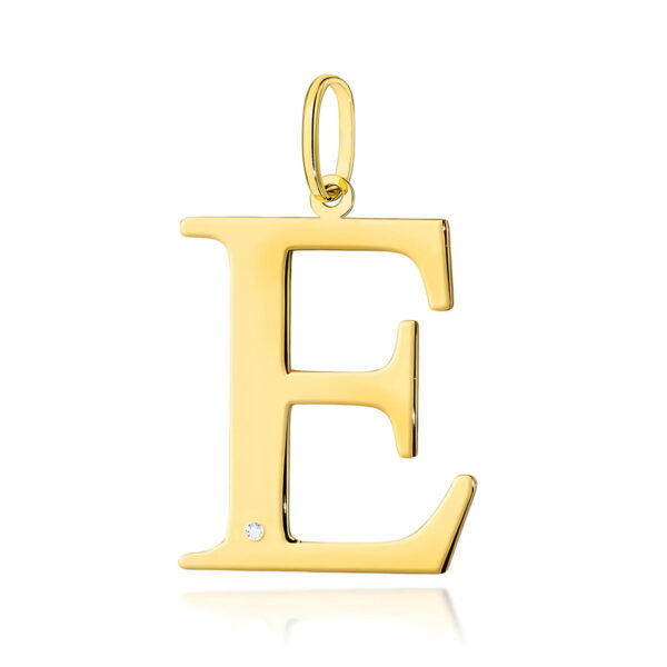 Żółte Złoto Zawieszka z Diamentem 0,005 ct
