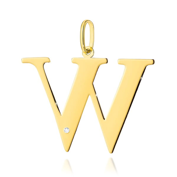 Żółte Złoto Zawieszka z Diamentem 0,005 ct