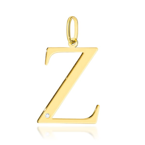 Żółte Złoto Zawieszka z Diamentem 0,005 ct
