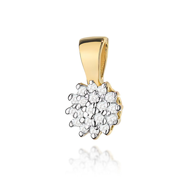 Żółte Złoto Zawieszka z Diamentami 0,095 ct