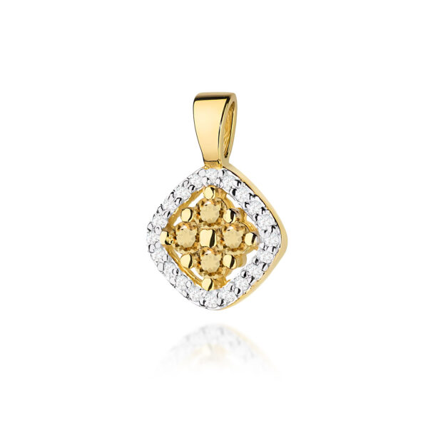 Żółte Złoto Zawieszka z Diamentami 0,30 ct