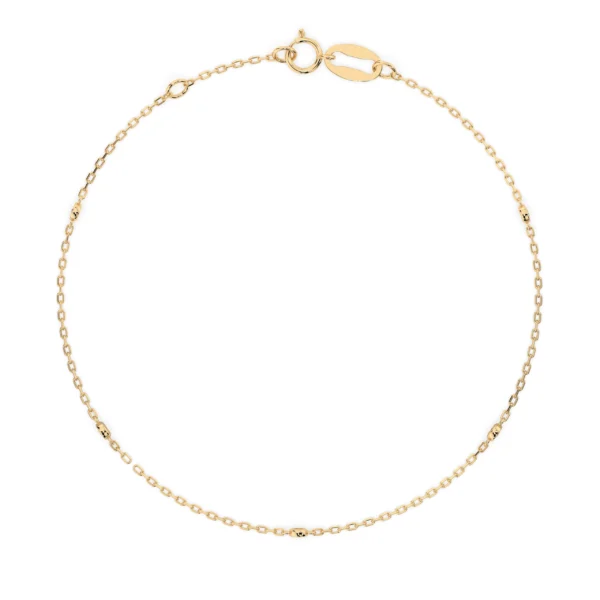 Żółte Złoto Bransoletka z Diamentem 0,07 ct Kolekcja Minimalism