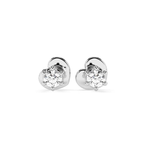 Białe Złoto Kolczyki z Diamentem 0,12 ct Kolekcja Classic